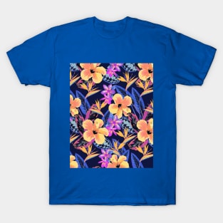 Aloha Blacklight Royal Yellow T-Shirt